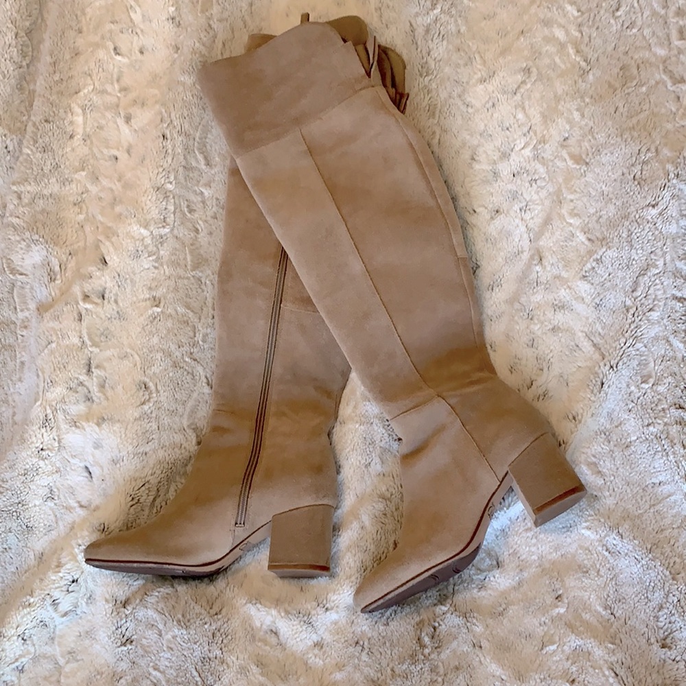 OTK tan boots